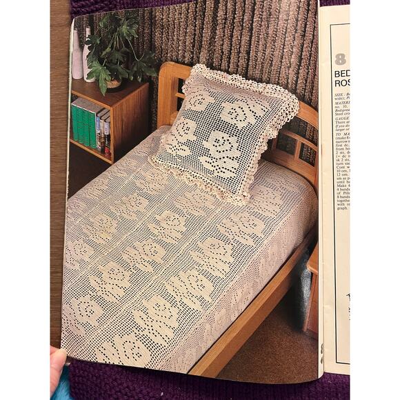 magic Crocheted pattern book 1984 sweater doily skirt butterfly - Picture 8 of 16